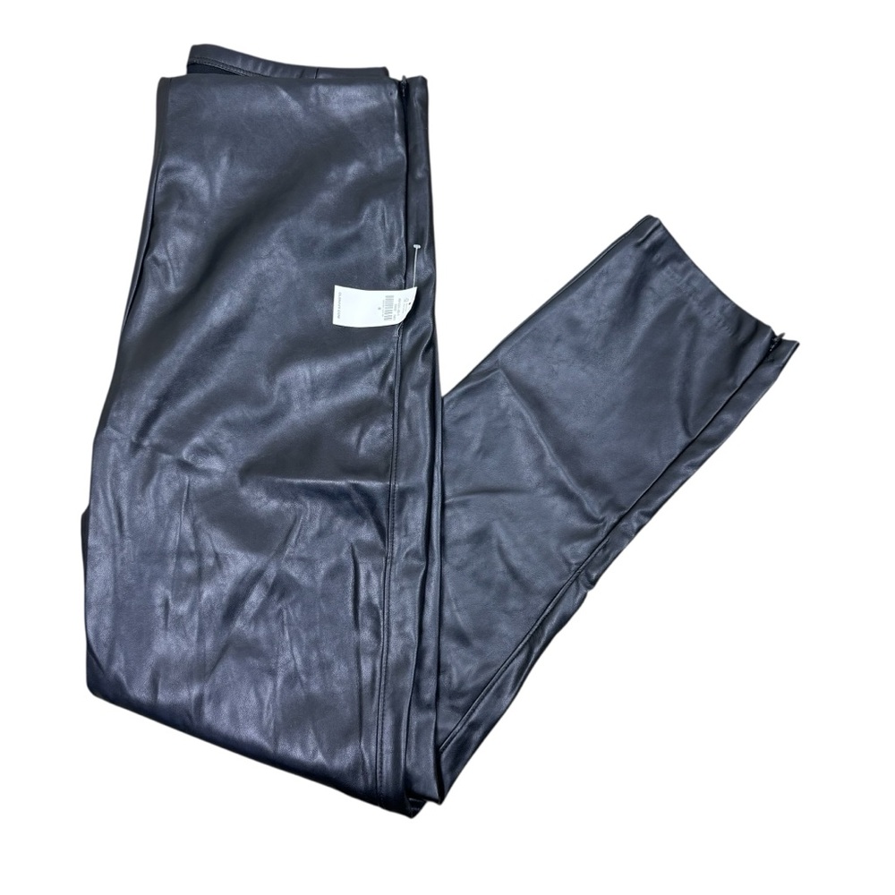 NWT Old Navy Faux Leather High Rise Skinny Black Pants Size 8